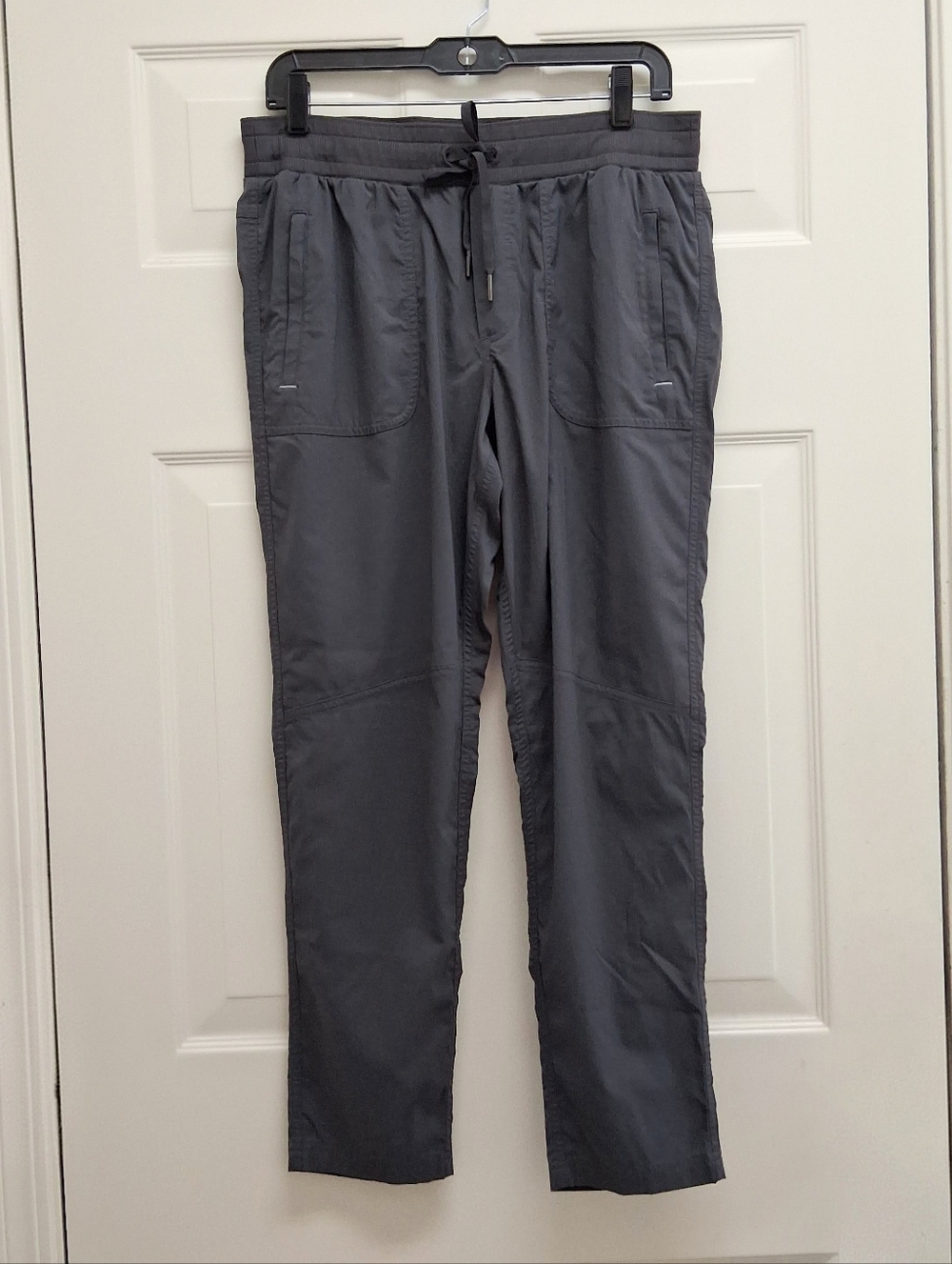 L.L Bean Womens Vista Camp Pants Medium Regular Gray Hiking Outdoor Slim Stretch